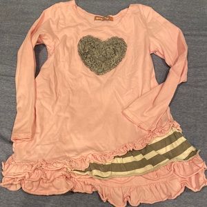 Pink and gray tunic small